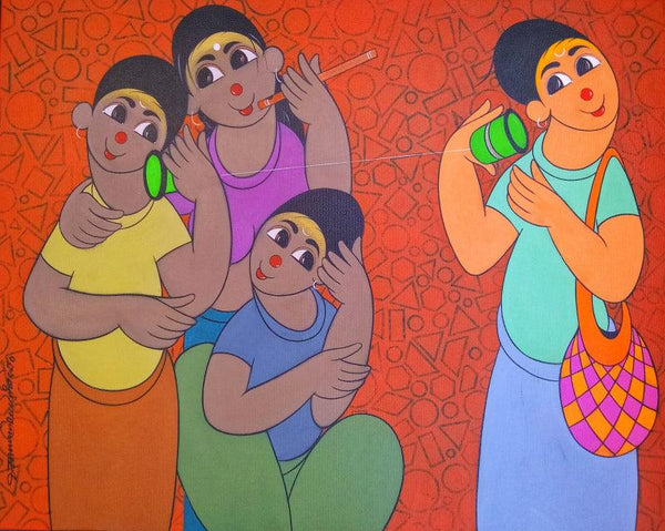 Childhood Fun Painting by Dnyaneshwar Bembade | ArtZolo.com