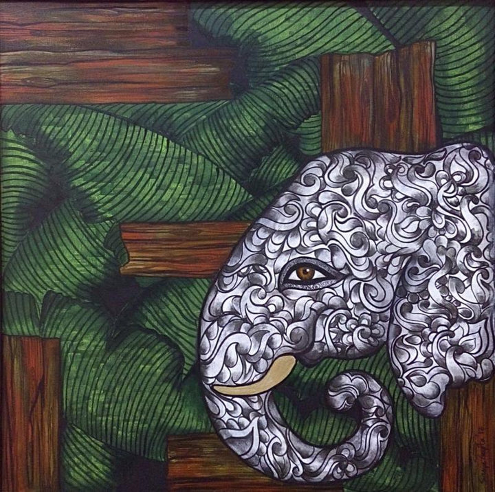 Cage Of Contemplation Painting by Sreya Gupta | ArtZolo.com
