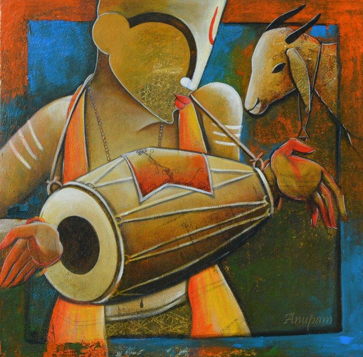 Calling Melodies Painting by Anupam Pal | ArtZolo.com