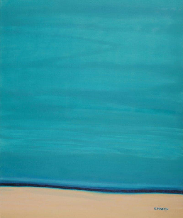 Calm Beach by SIMON MASON | ArtZolo.com