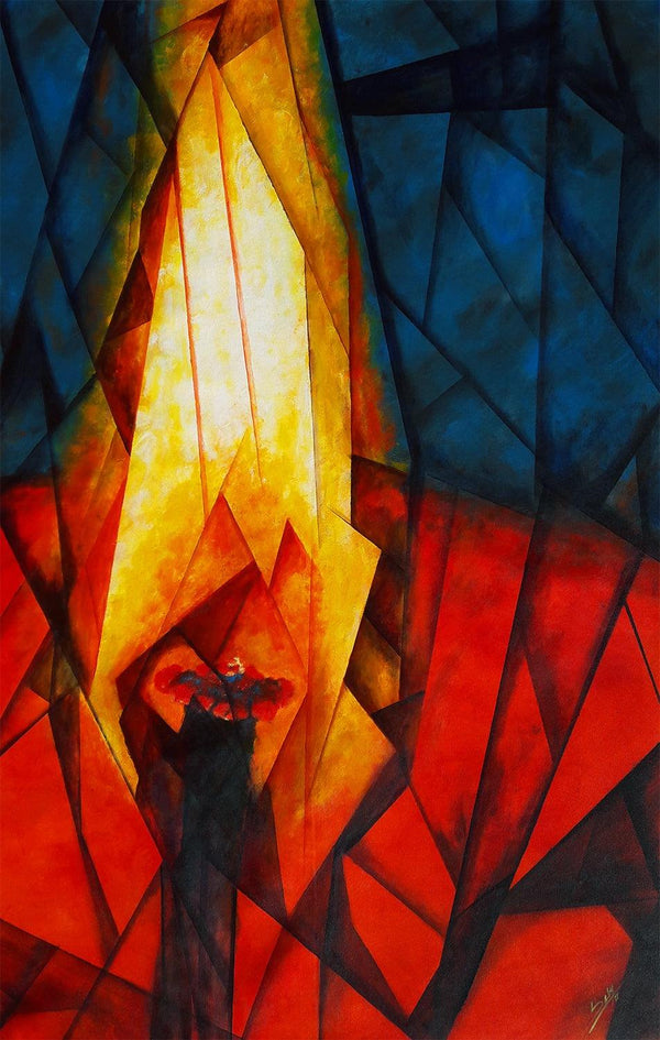 Candle Painting by Seby Augustine | ArtZolo.com