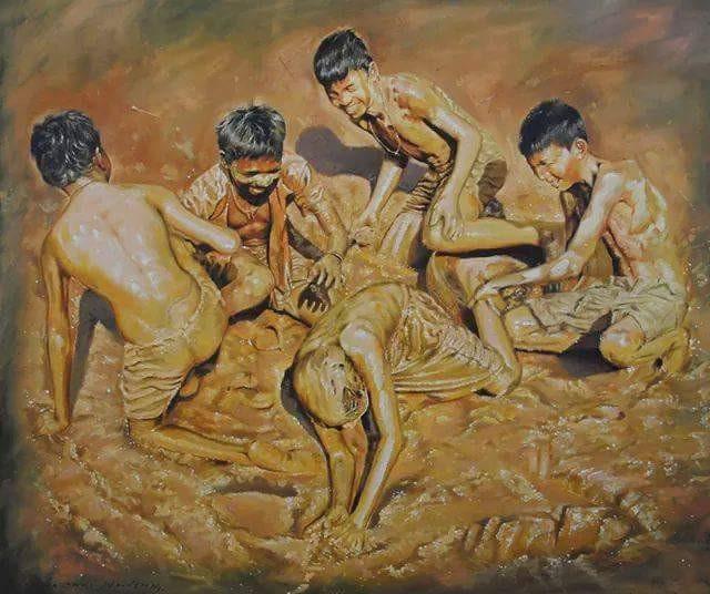Celebration Born To Live 1 Painting by Jitendra Gaikwad | ArtZolo.com