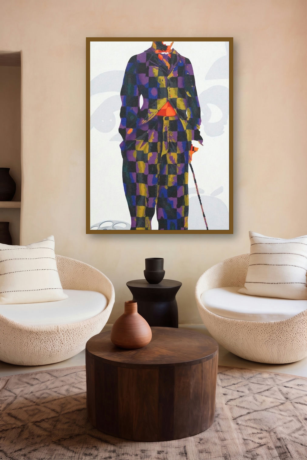 Charlie Chaplin (The Little Tramp) by artist Sonaly Gandhi displayed in a Contemporary gallery