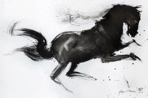 Animals acrylic painting titled 'Cherry Blossom', 60x90 inches, by artist Aditya Shirke on Canvas