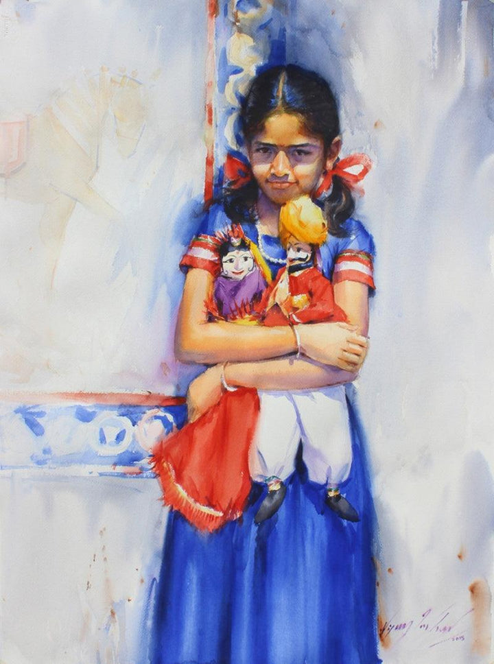 Child Hood Fantacy 2 Painting by Vijay Jadhav | ArtZolo.com