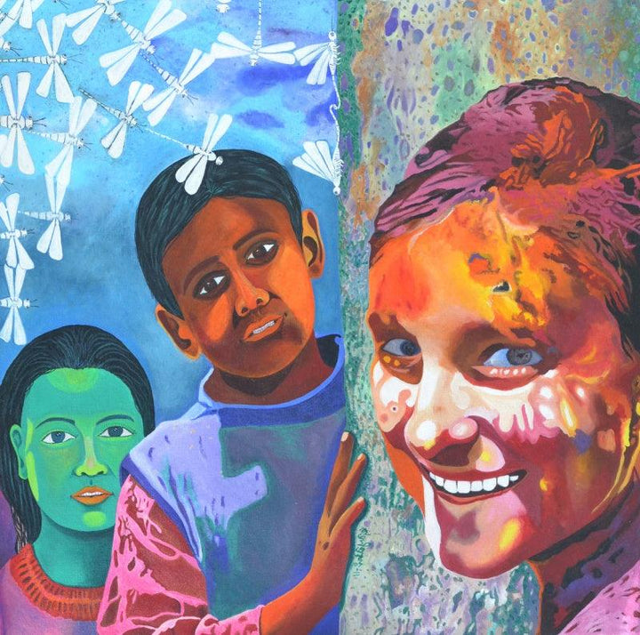 Children Of The Heaven Painting by Gayatri Artist | ArtZolo.com
