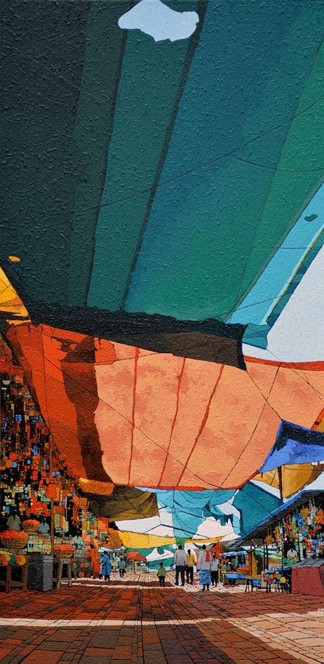 Chinchli Market Painting by Prashant Kulkarni | ArtZolo.com