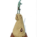 Figurative sculpture titled 'Circus', 36x15x10 inches, by artist Rakesh Sadhak on Ceramic, Metal