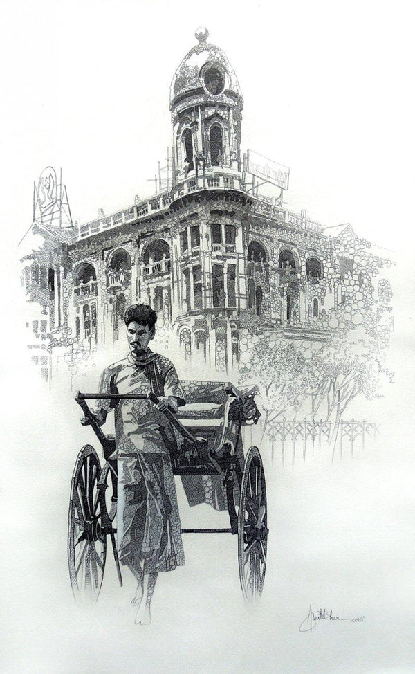 City Of Kolkata 1 Drawing by Amit Bhar | ArtZolo.com