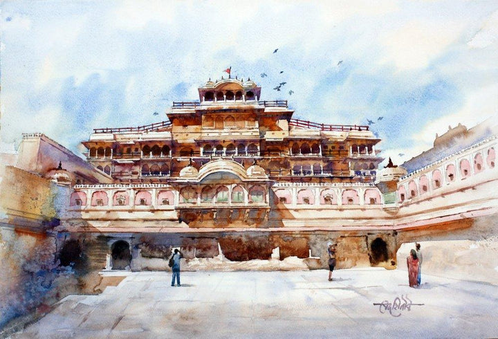 City Of Palace Painting by Vikrant Shitole | ArtZolo.com