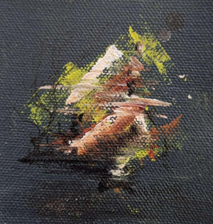 Abstract acrylic painting titled 'Cityscape 2', 24x24 inches, by artist Trapti Porwal on Canvas