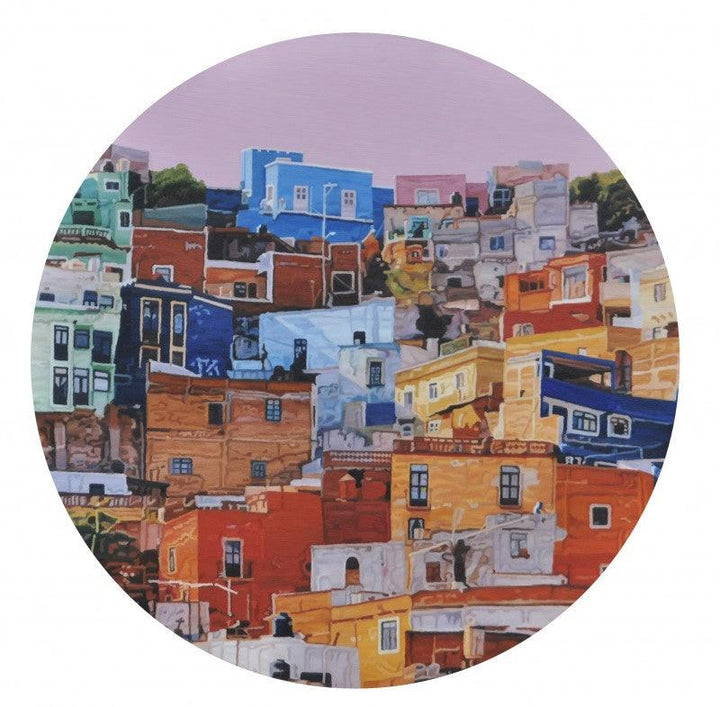 Cityscape 3 Painting by Ganesh Pokharkar | ArtZolo.com