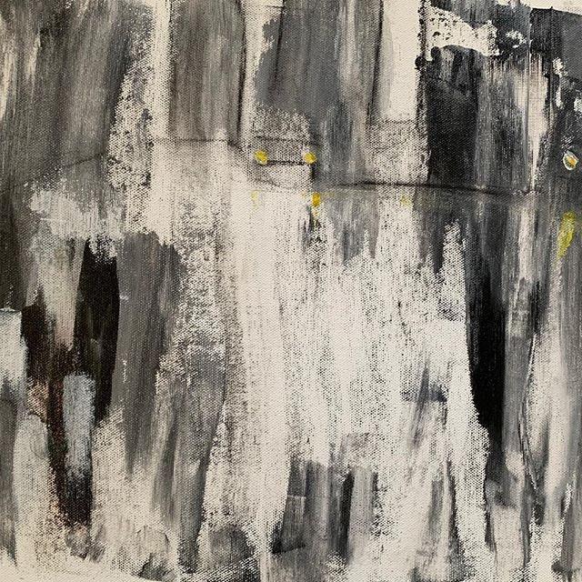 Cityscape acrylic painting titled 'Cityscape Abstract', 13x18 inches, by artist Amit Pithadia on Canvas