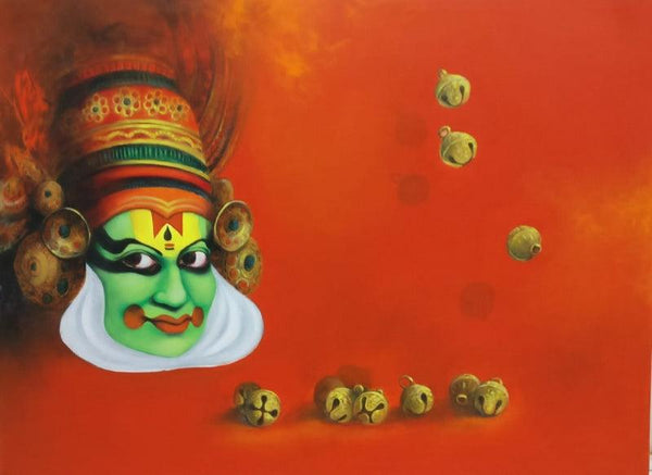 Classical Dancer Kathakali Painting by Swastik Jawalekar | ArtZolo.com