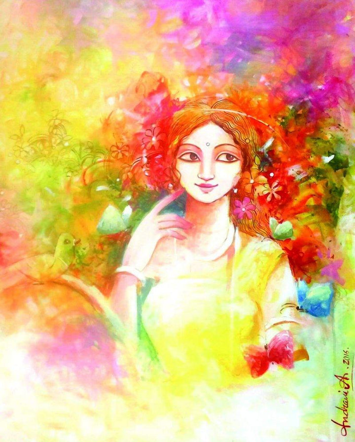 Color Of Love Painting by Indrani Acharya | ArtZolo.com