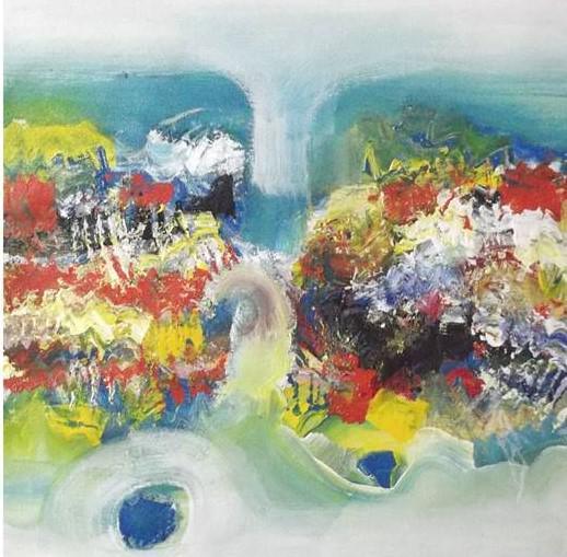 Colorful Abstract Ii Painting by Deepak Guddadakeri | ArtZolo.com