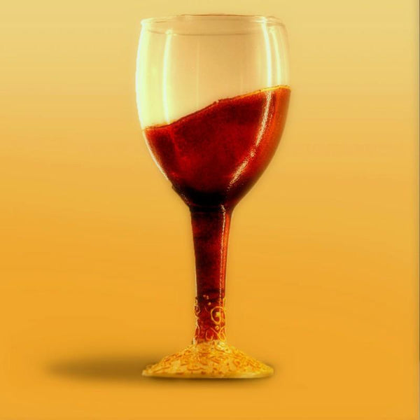 Coloured Drinking Glass Glass Art by Shweta Vyas | ArtZolo.com