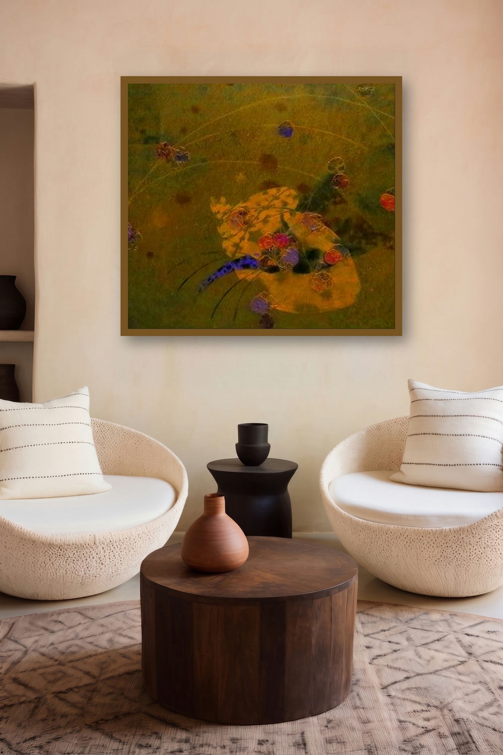Colours Of Life (Genesis) by artist Asif Sharief Shaikh displayed in a Contemporary gallery