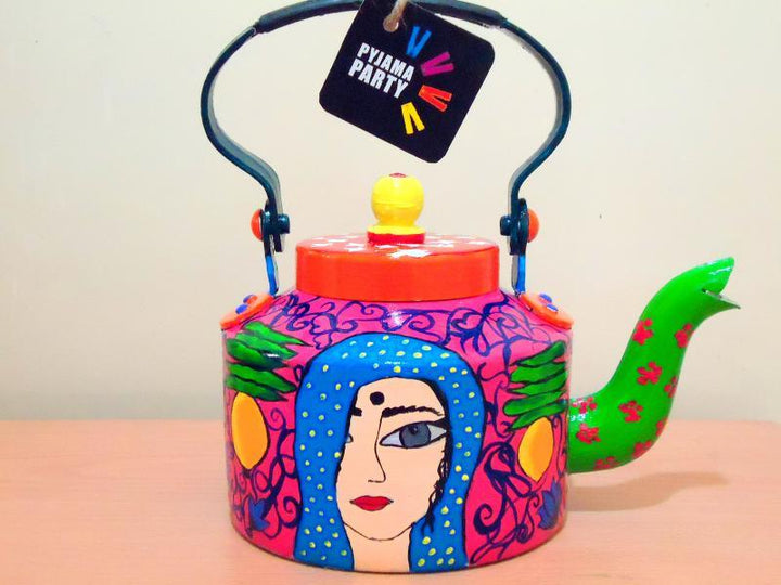 Comfort In Coy Tea Kettle Handicraft by Rithika Kumar | ArtZolo.com