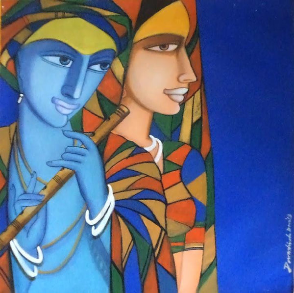 Composition 4 Painting by Dewashish Das | ArtZolo.com