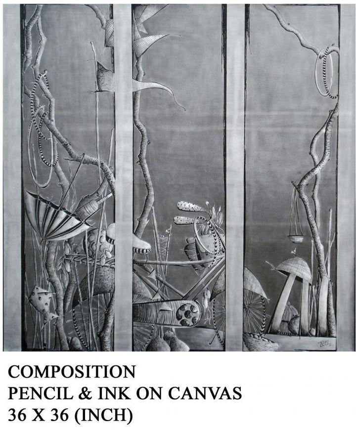 Composition Drawing by Trapti Gupta | ArtZolo.com