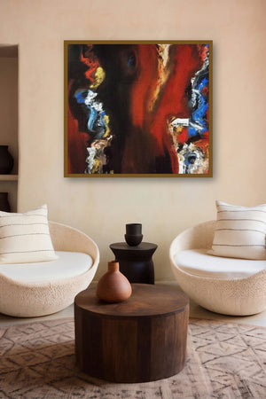 Composition (Emergent Forms) by artist Deepak Guddadakeri displayed in a Minimalist gallery