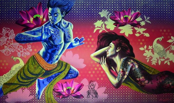 Confluence Of Emotions 1 Painting by Prashanta Nayak | ArtZolo.com