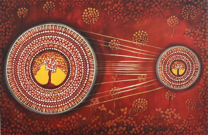 Connection Series 1 Painting by Nitu Chhajer | ArtZolo.com