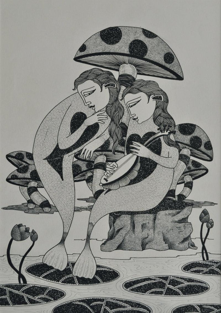 Couple 1 Drawing by Chandrashekhar Kumavat | ArtZolo.com