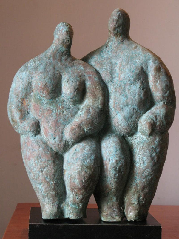 Couple 2 Sculpture by Shankar Ghosh | ArtZolo.com