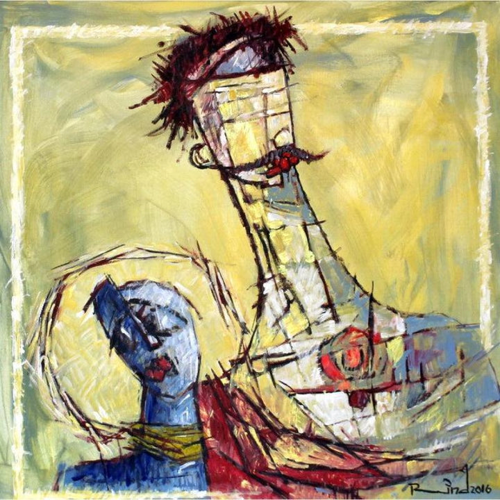 Couple Painting by A S Rind | ArtZolo.com