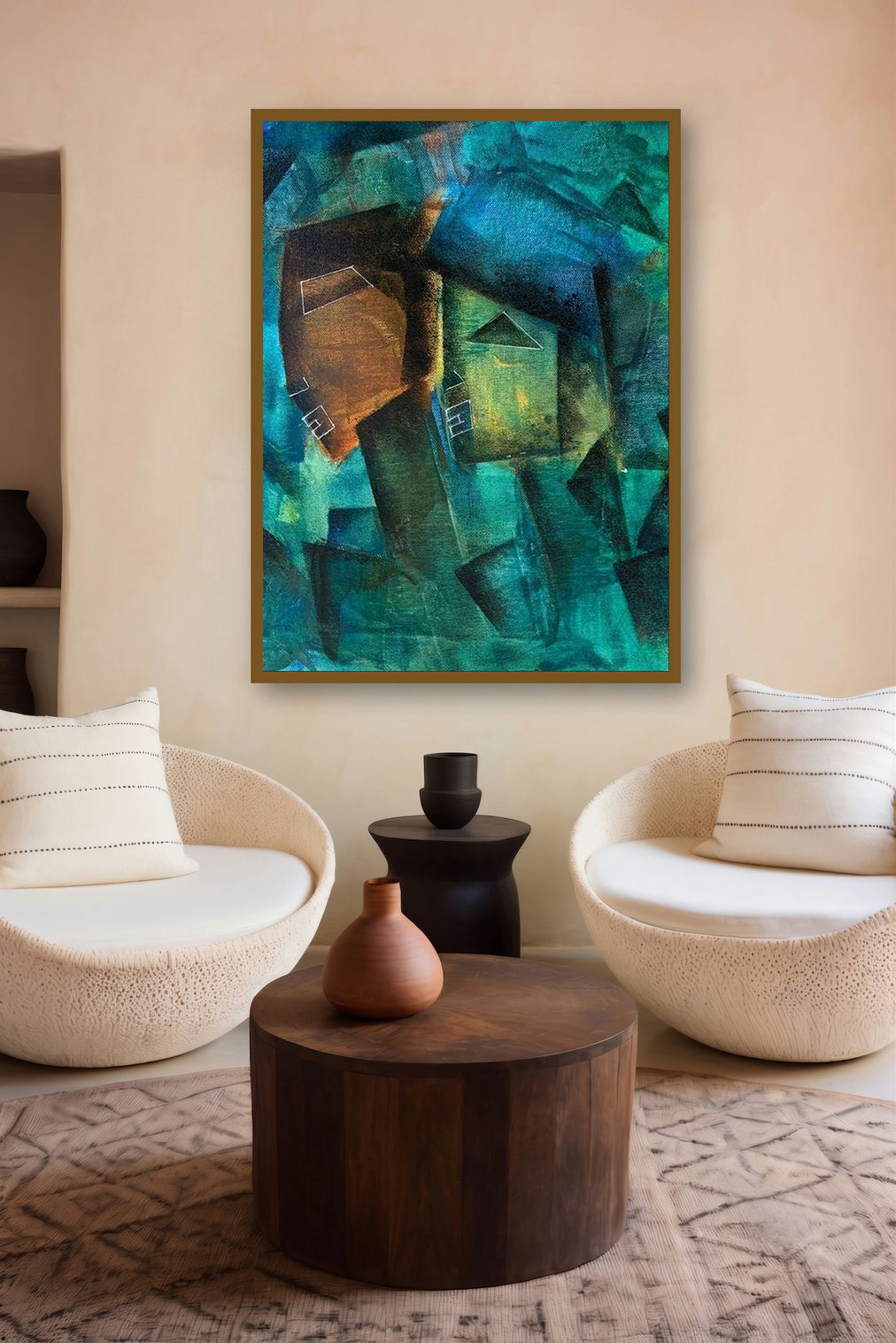 Couple (Urban Labyrinth) by artist Amit Pithadia displayed in a Designer gallery