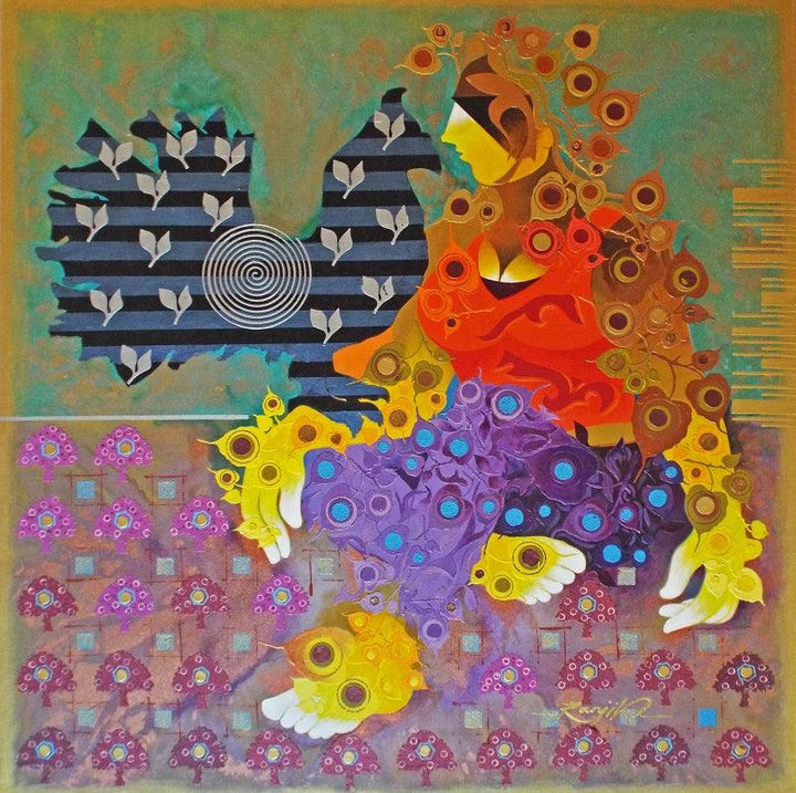 Creation 37 Painting by Ranjit Singh Kurmi | ArtZolo.com