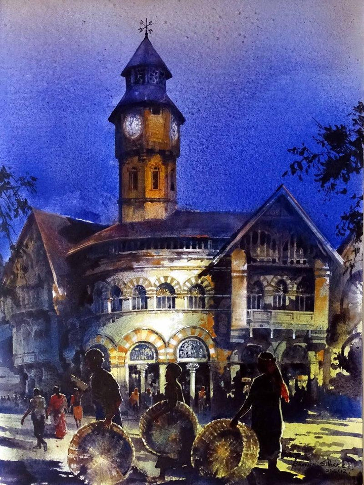 Crowford Market 12 Painting by Bhuwan Silhare | ArtZolo.com