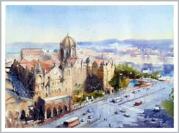 Csmt Painting by Amit Kapoor | ArtZolo.com
