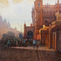 Cityscape watercolor painting titled 'Cst Mumbai', 18x30 inches, by artist NanaSaheb Yeole on Paper