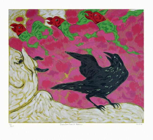 Cuckoo Crow At Nathdwara Painting by Amit Ambalal | ArtZolo.com