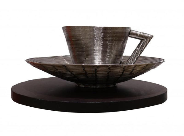 Cup And Saucer Sculpture by Ram Kumbhar | ArtZolo.com