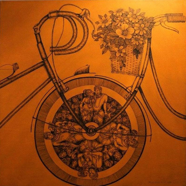 Cycle Of Life 2 Painting by Raj Nandini R | ArtZolo.com