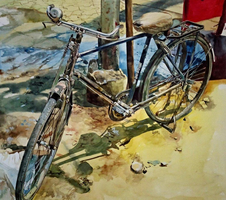Cycle1 Painting by Dr Uday Bhan | ArtZolo.com
