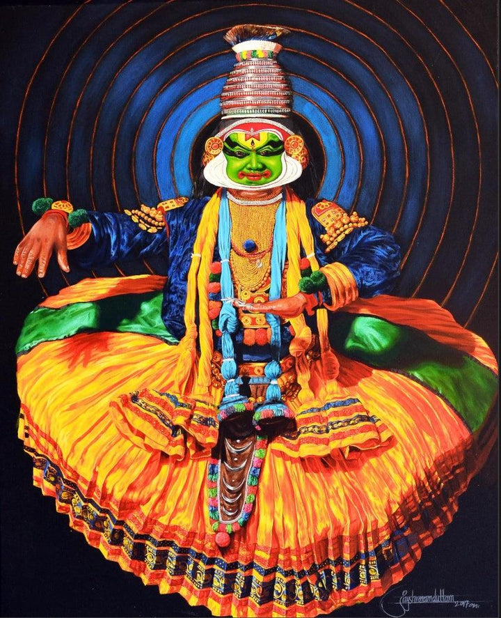 Dance Kathakali 2 Painting by Prashant Yampure | ArtZolo.com