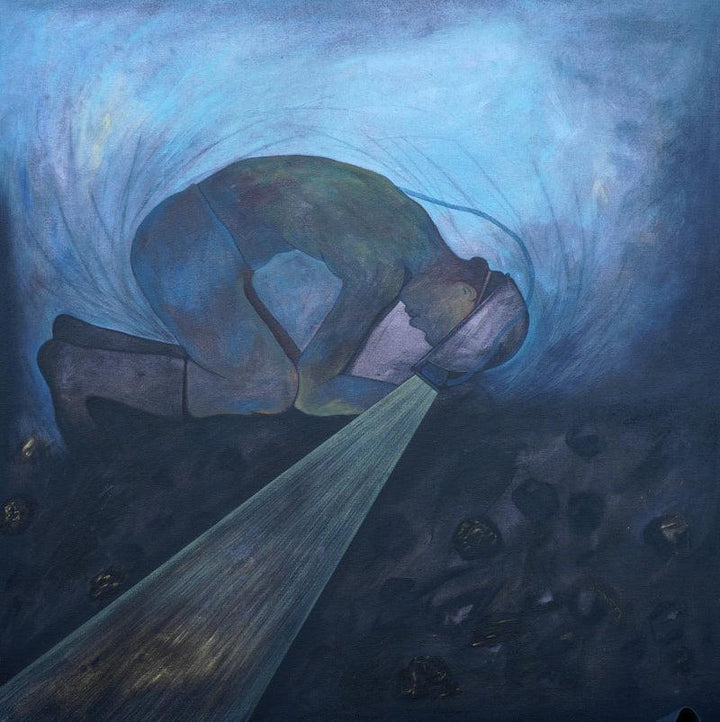 Darkest Moments 3 Painting by Sudhir Bagde | ArtZolo.com