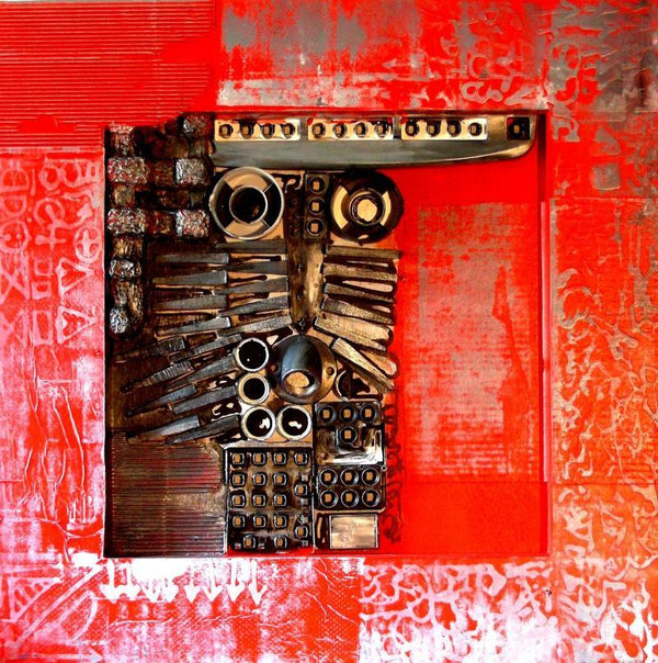 Decorative Assemblages Iii Painting by Vivek Rao | ArtZolo.com