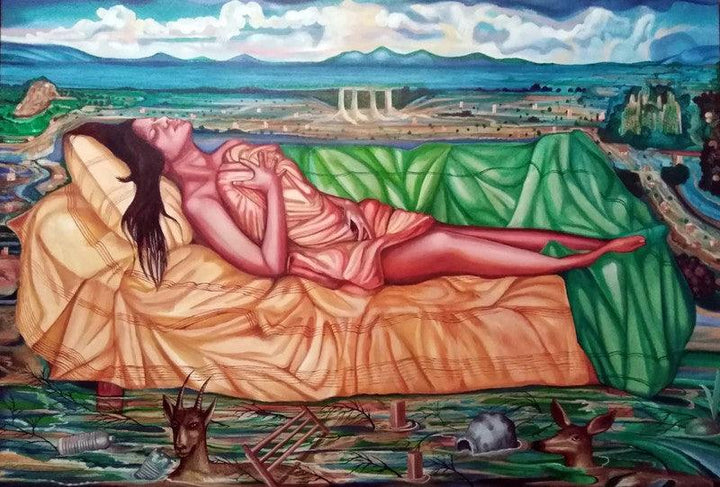 Deluge Of Dreams Painting by Sukesan Kanka | ArtZolo.com