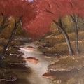 Landscape oil painting titled 'Dense Forest', 12x16 inches, by artist Anu Dhimaan on canvas