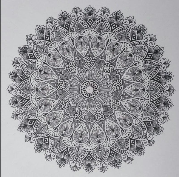 Design Mandala 1 Drawing by V Pugalenthi | ArtZolo.com