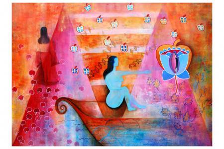 Desire Of Transformation Painting by Poonam Agarwal | ArtZolo.com
