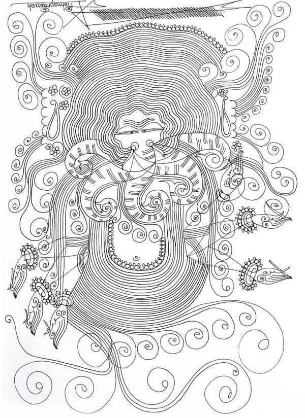 Devi 2 Drawing by Krishnaprakash Vasant Martand | ArtZolo.com