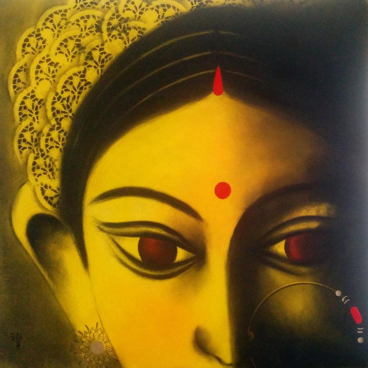 Devi 34 Painting by Uttara Joshi | ArtZolo.com
