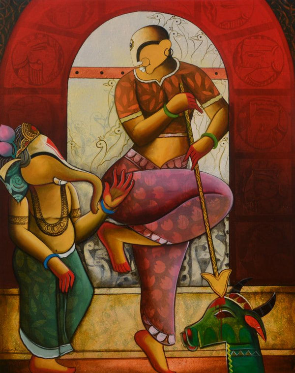 Devi Painting by Anupam Pal | ArtZolo.com